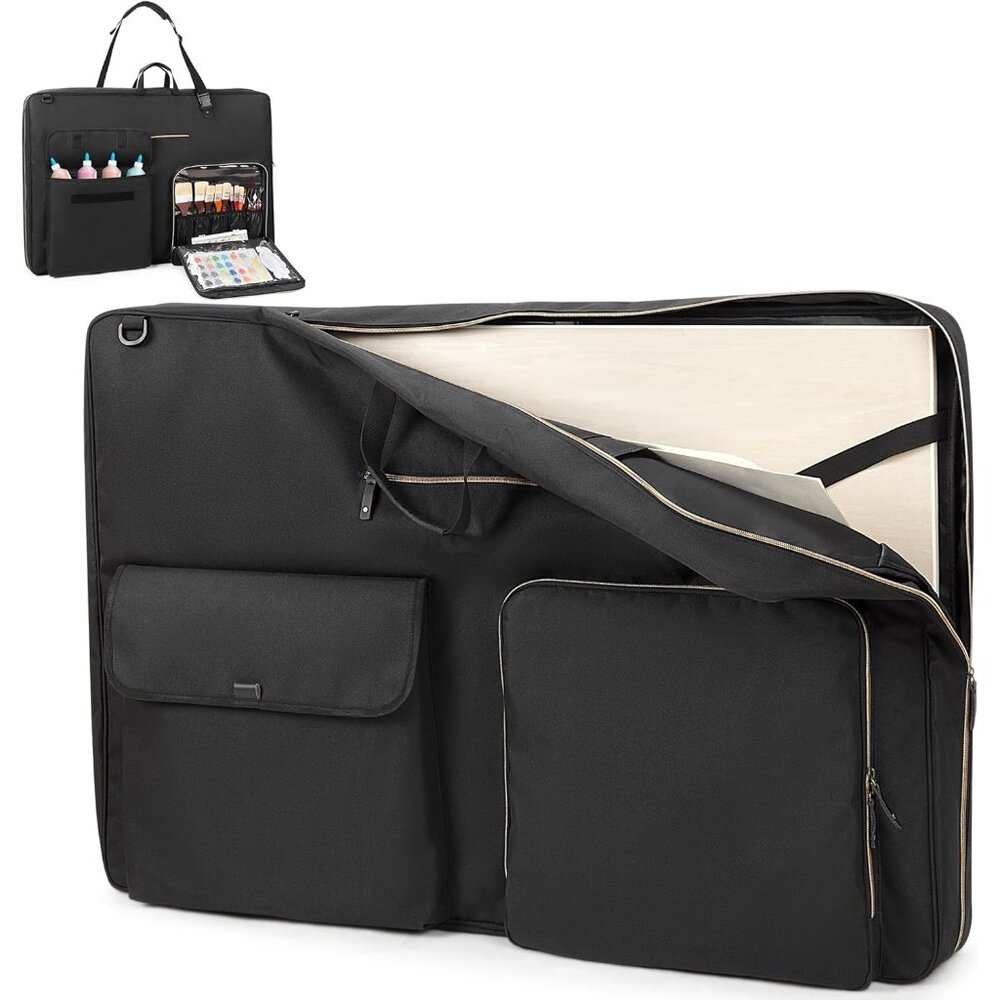Art Portfolio Case 24 x 36, Artist Portfolio Bag Poster Board Storage with Shoul